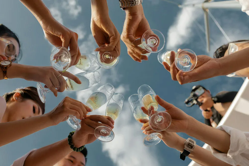 Célébration entre amis